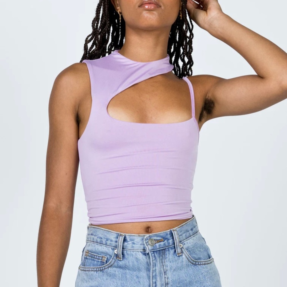 Molly Asymmetric Top Purple